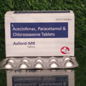 Aceclofenac 100mg+paracetamol 325mg+chlorzoxazone 250 mg Tablets