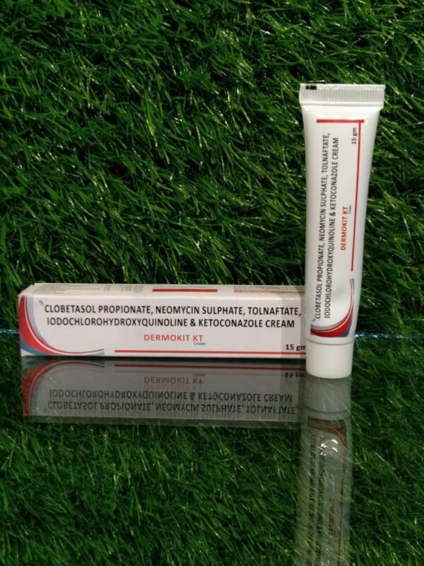 Clobetasol propionate0.05%neomycin sulphate 0.1%tolnaftate 1.0%iodochlorohydroxyquinoline 1.0% & ketoconazole2.0% cream w/v