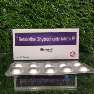 Betahistine dihydrochloride 8 mg tablets