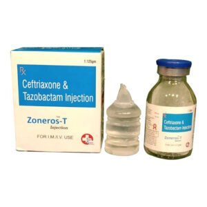 Ceftriaxone 1000 mg tazobactam 125 mg injection