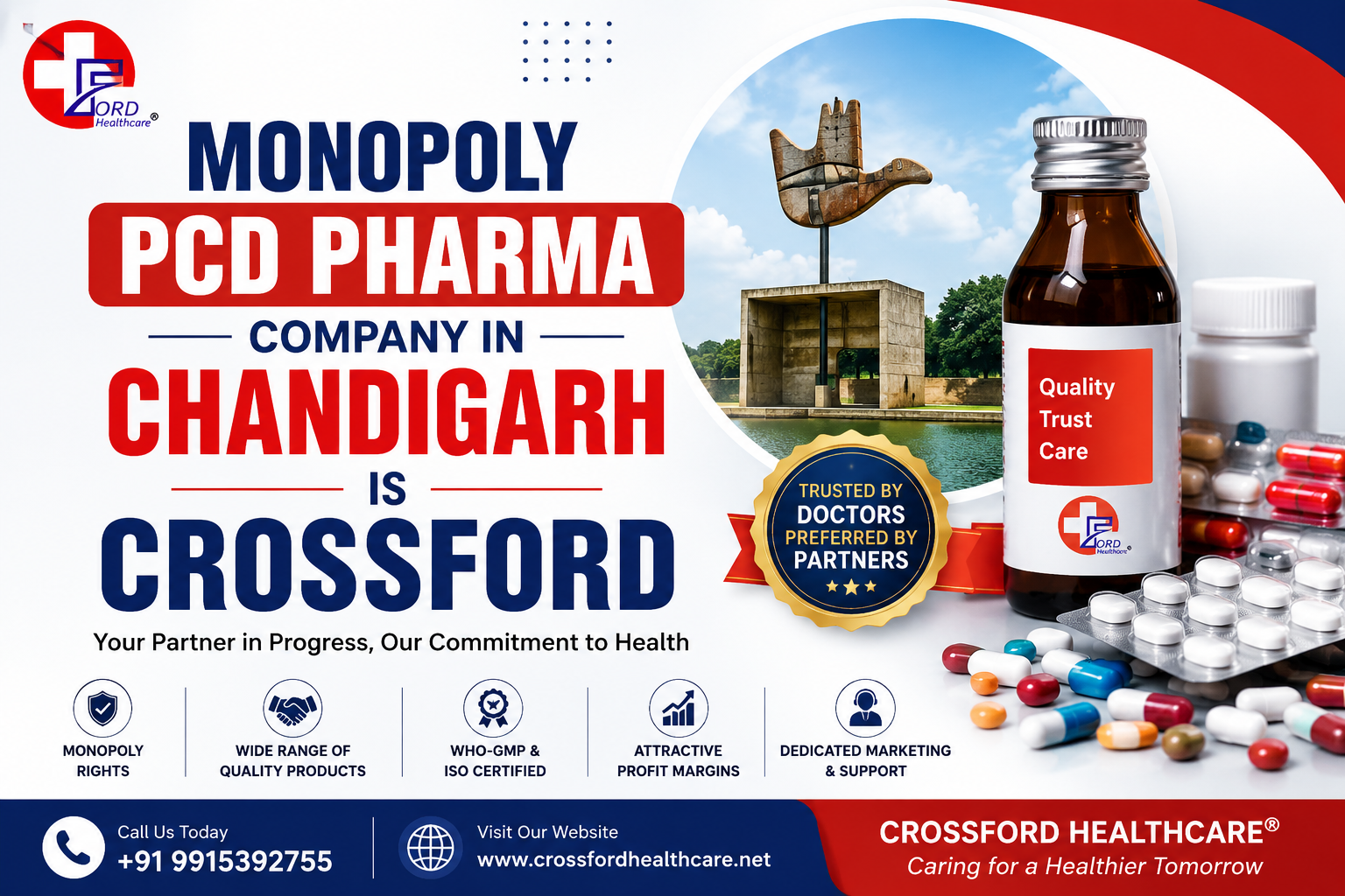 Best Monopoly PCD Pharma Company in Chandigarh is Crossford