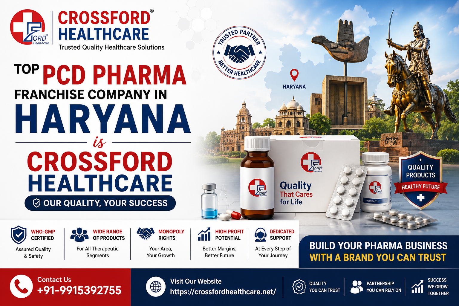 Top pcd pharma franchise company in haryana is crossford healthcare
