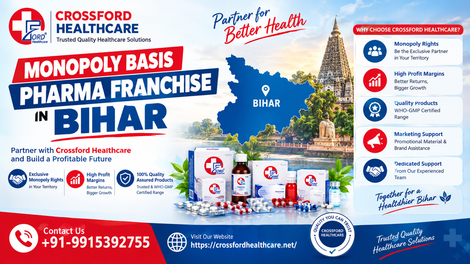 Monopoly Basis Pharma Franchise in Bihar