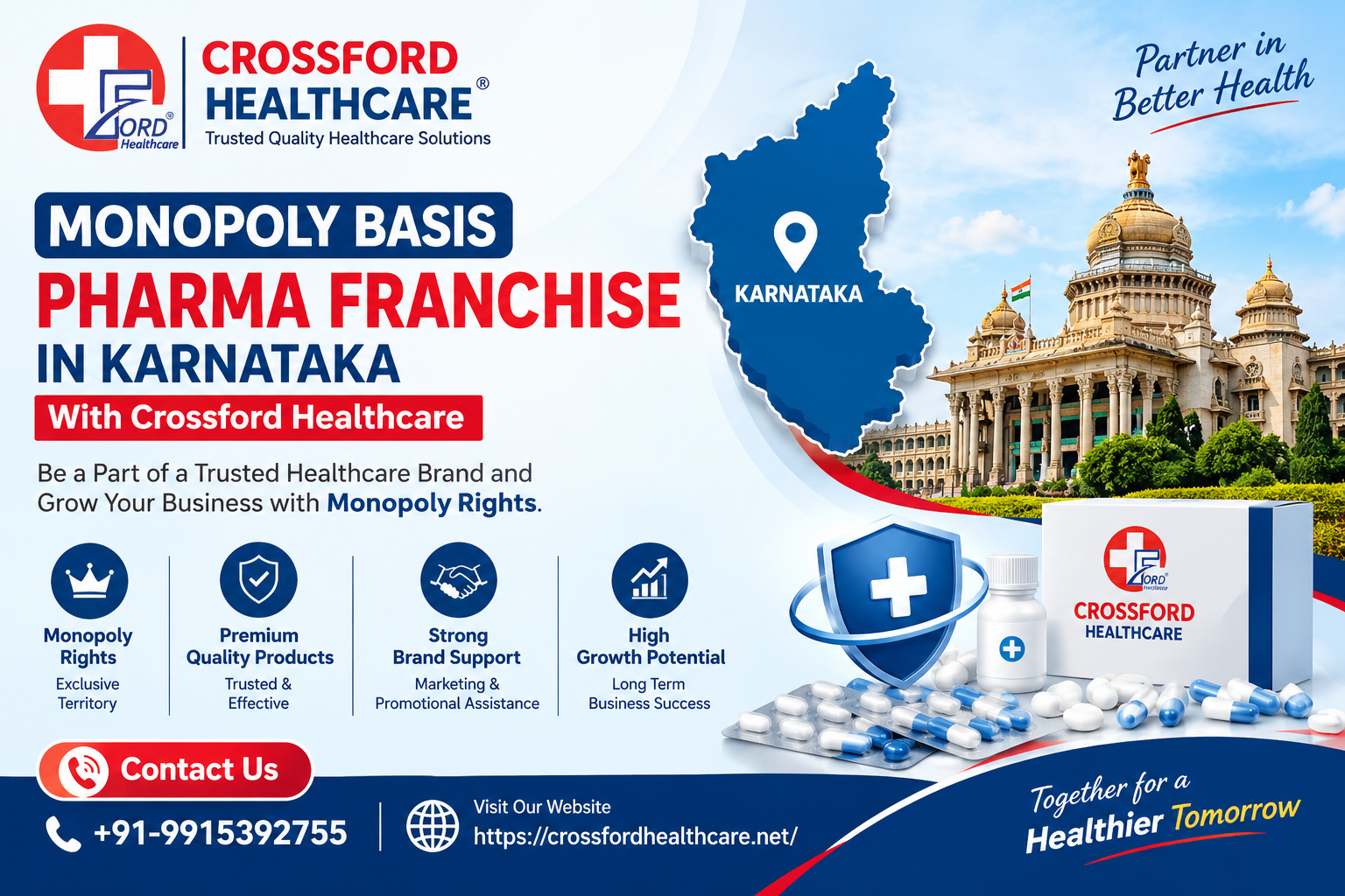 Monopoly Basis Pharma Franchise in Karnataka | Crossford Healthcare